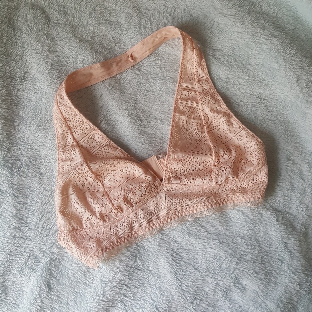 Lace halter bralette NWOT